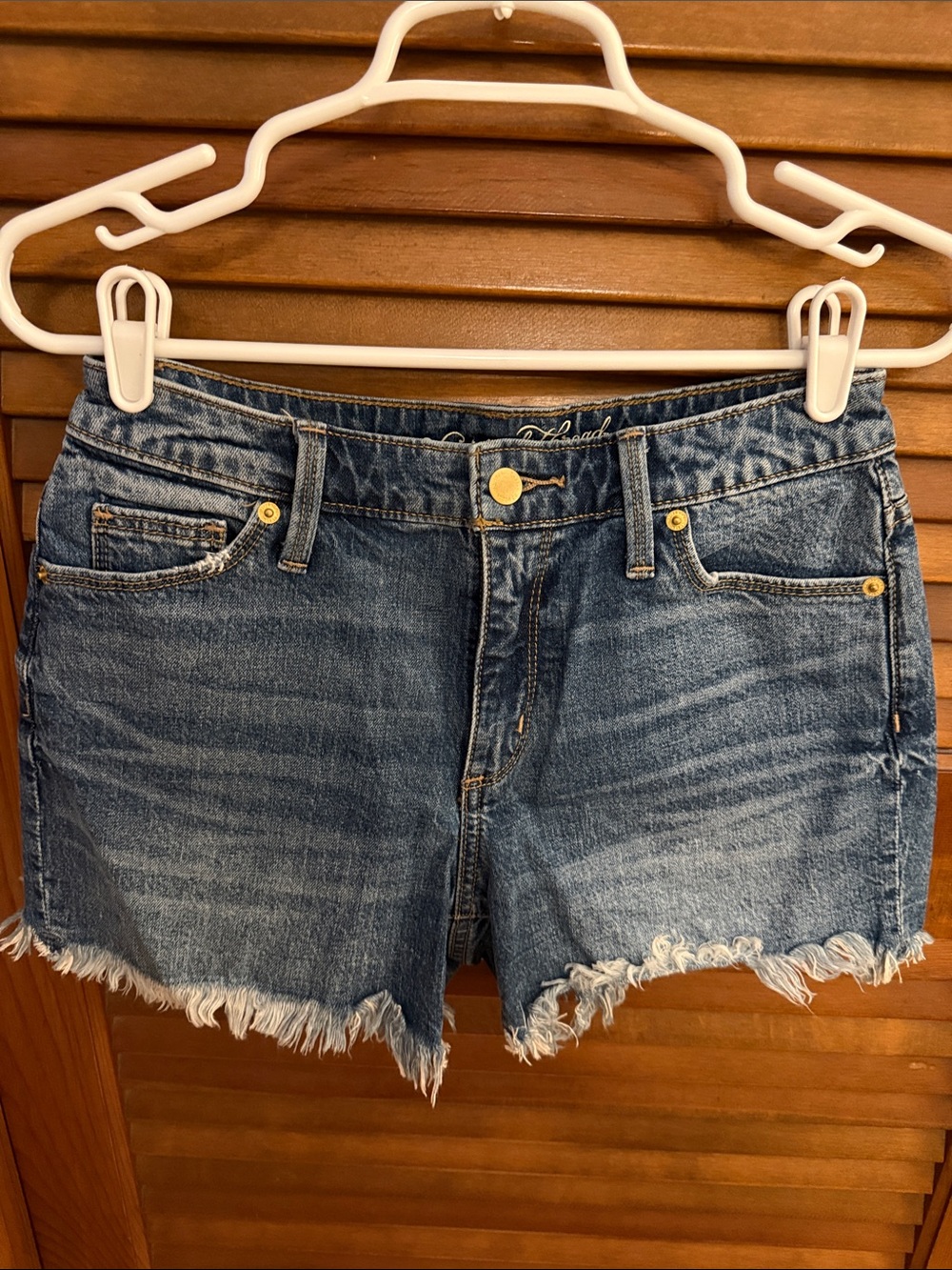 Universal Thread Distressed Medium Blue Denim Cutoff Shorts